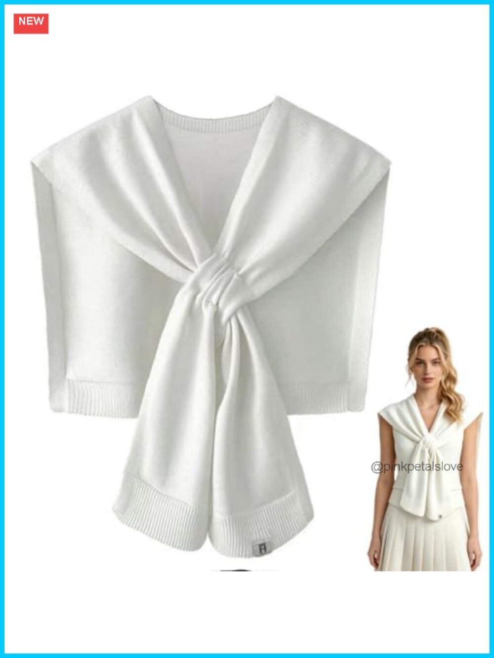 Women's Fashion Knitted Shawl Wrap Cashmere Soft Lightweight 5-in-1